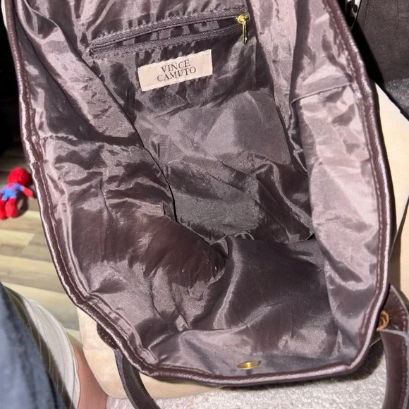 Vince Camuto Tan and Dark Brown Women's Tote - Picture 3 of 5